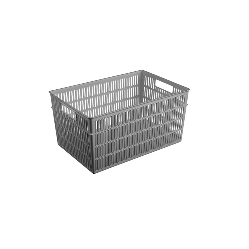 Корзина Econova Simplify, универсальная, серая, 138х184х274 мм, 6 л, 435250511