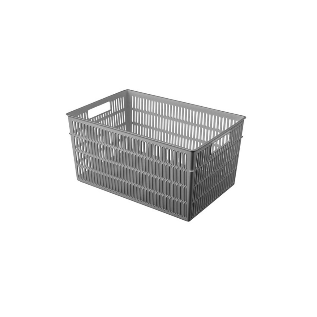 Корзина Econova Simplify, универсальная, серая, 138х184х274 мм, 6 л, 435250511