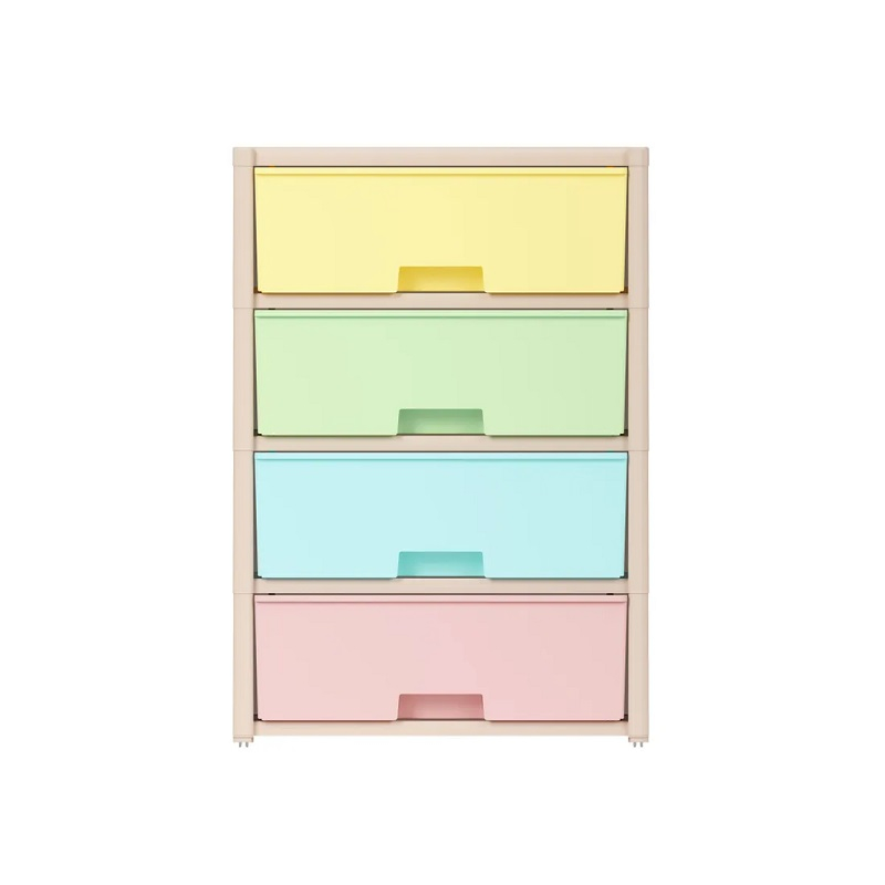 Комод Альтернатива Колорит цветной 4 секции 47,5х30х94см М8822
