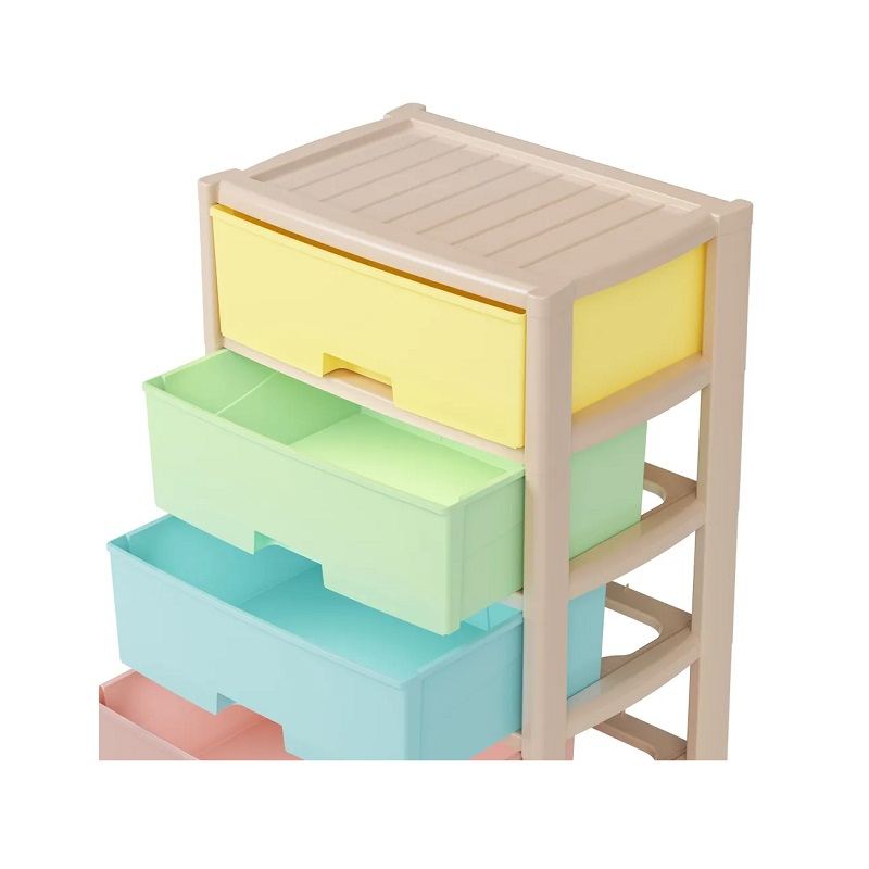 Комод Альтернатива Колорит цветной 4 секции 47,5х30х94см М8822