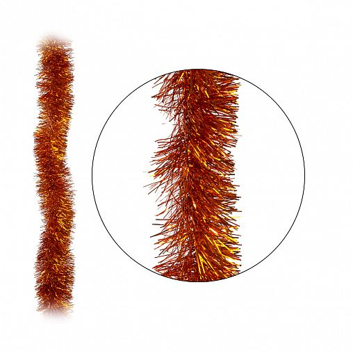 Мишура пушистая 2 м медный Волшебная страна