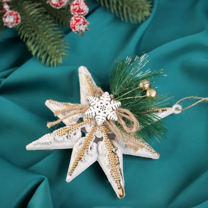 Украшение ёлочное Звезда счастья 140х130 мм 10497722