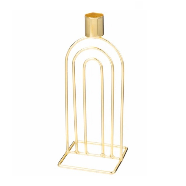 Подсвечник декоративный Bronco металл, 3 свечи, 8х8х13.6/17/20.7 см, 120-204