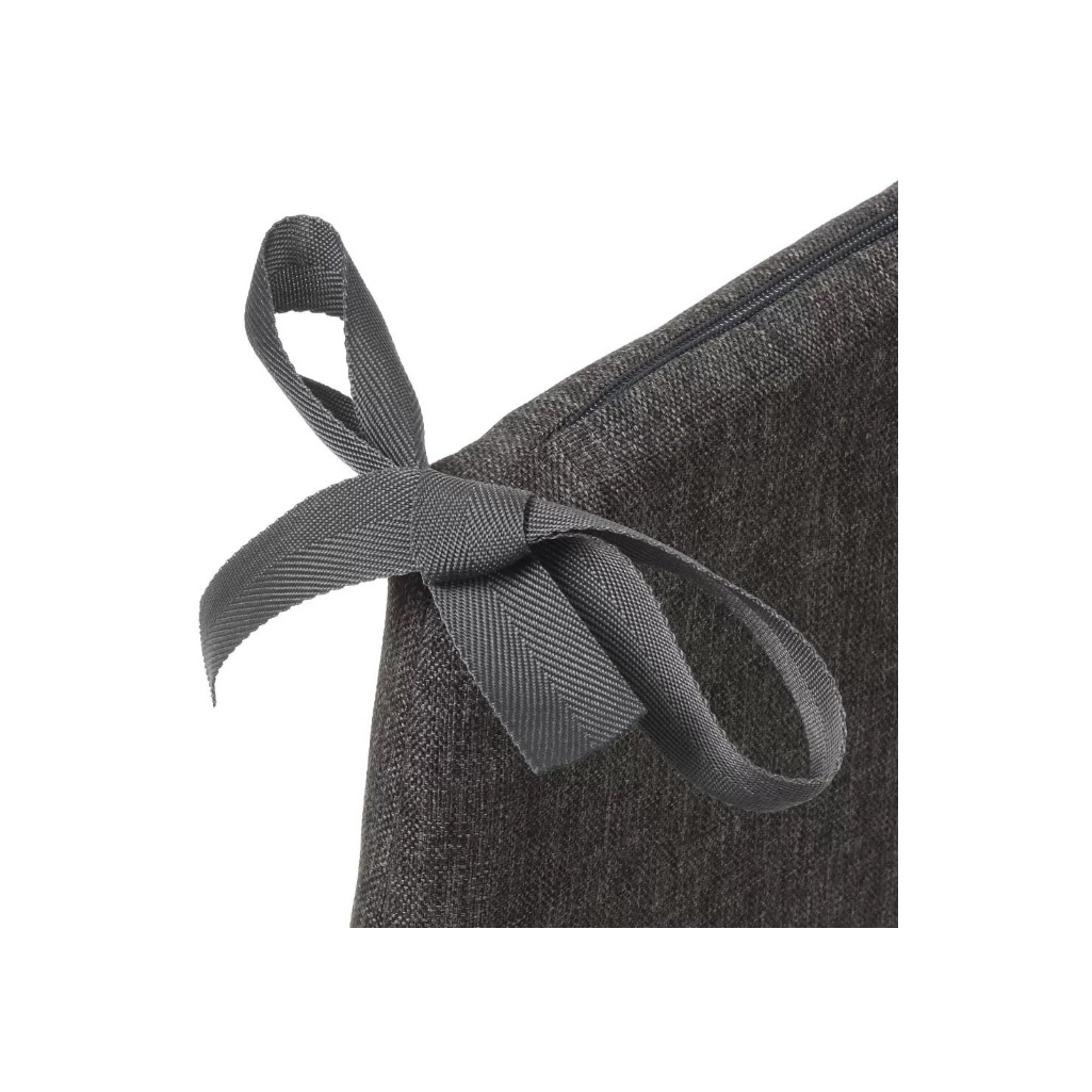 Сидушка Сказочная Ночь Трапеция, рогожка, съемный чехол, серая, 34х40 см