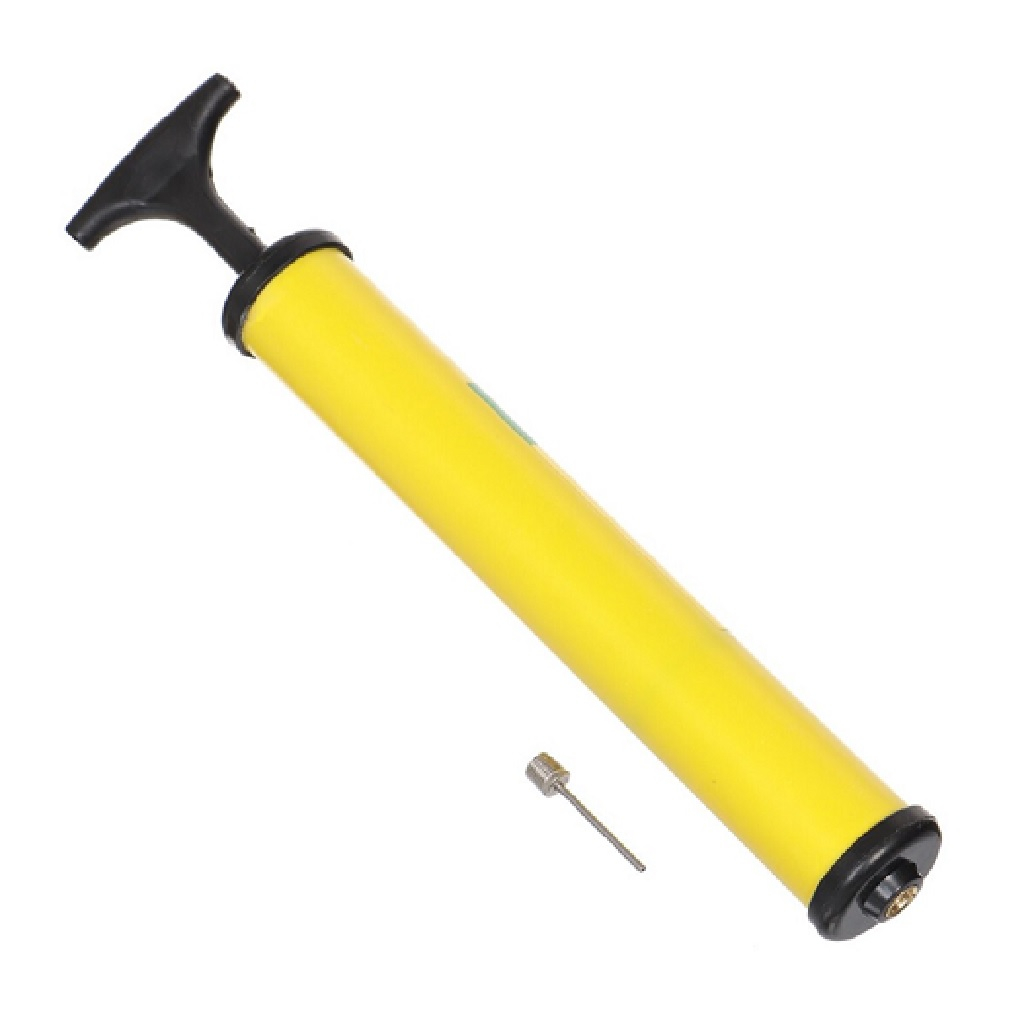 Насос для накачивания мячей Y6-1888, ручной 29 см, 1 насадка, эргономичная ручка, игла в комплекте