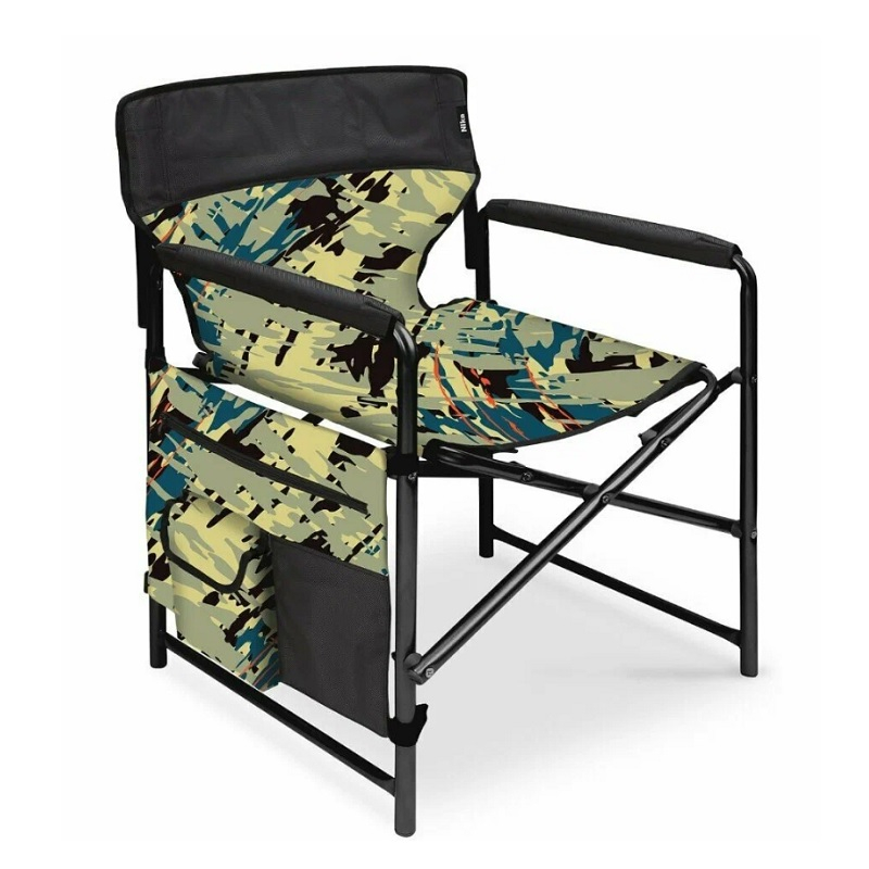 Кресло складное Nika КС1/КС 50х50х75 см до 100 кг, ткань водоотталкивающая, камуфляж саванна