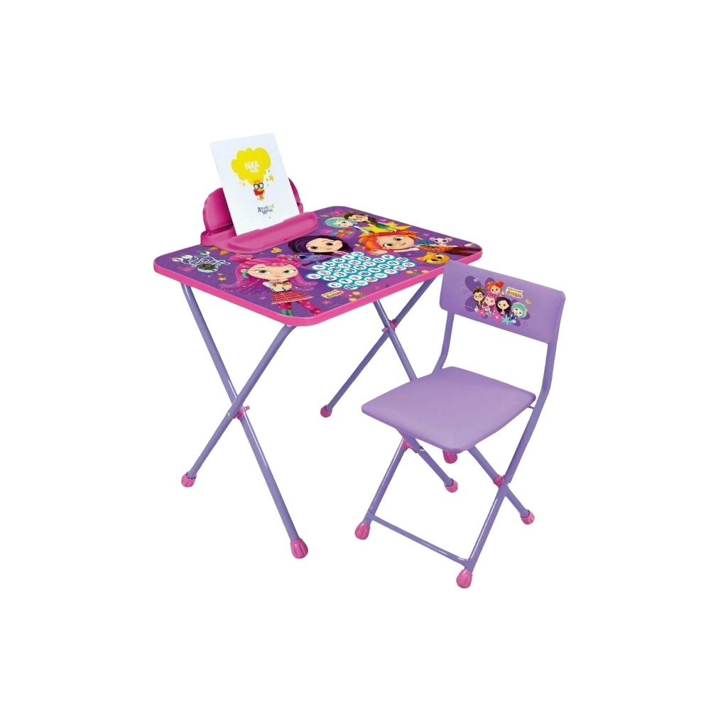 Комплект детской мебели NIKA Сказочный патруль, стол, стул, сиреневый