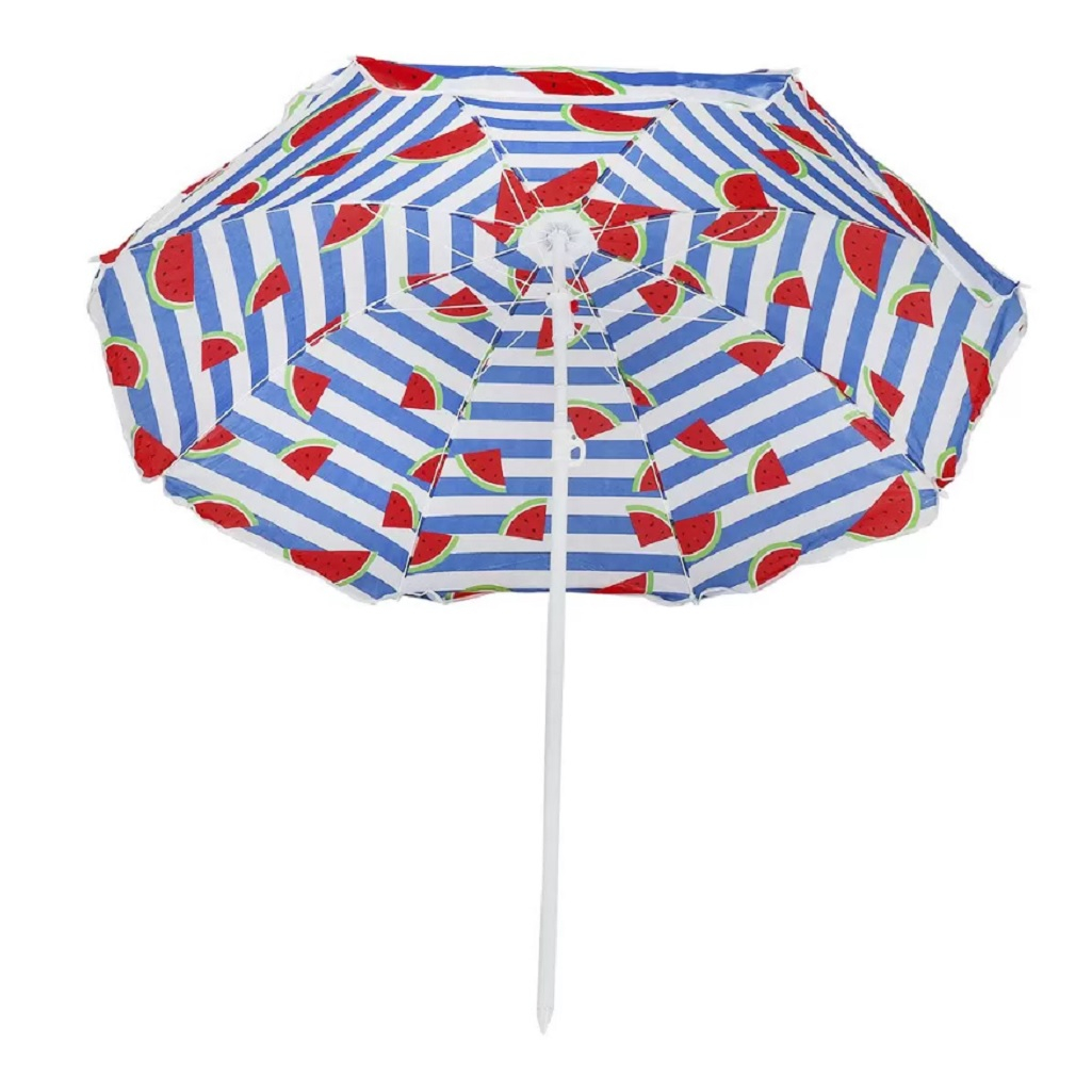 Зонт пляжный LG02/3 с наклоном, защита от UV-излучения, вентиляционные отверстия, 8 спиц 180 см