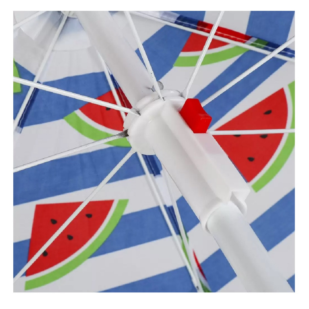 Зонт пляжный LG02/3 с наклоном, защита от UV-излучения, вентиляционные отверстия, 8 спиц 180 см