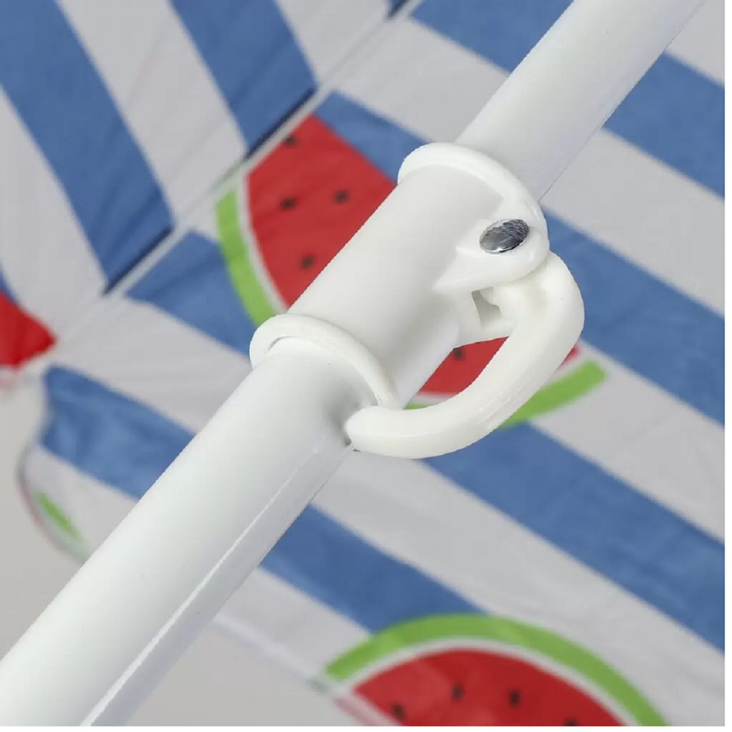 Зонт пляжный LG02/3 с наклоном, защита от UV-излучения, вентиляционные отверстия, 8 спиц 180 см