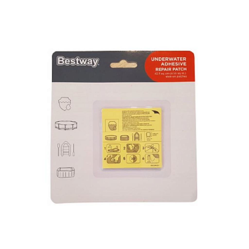 Ремкомплект Bestway 62091BW для ремонта бассейнов 10 самоклеющих заплат