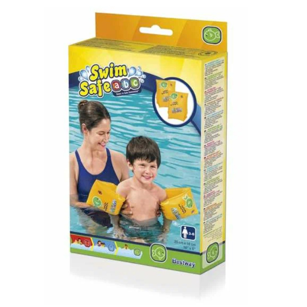 Нарукавники Bestway 32033, 3-6 лет, быстрое надувание, автоматические зажимы, 15х25 см