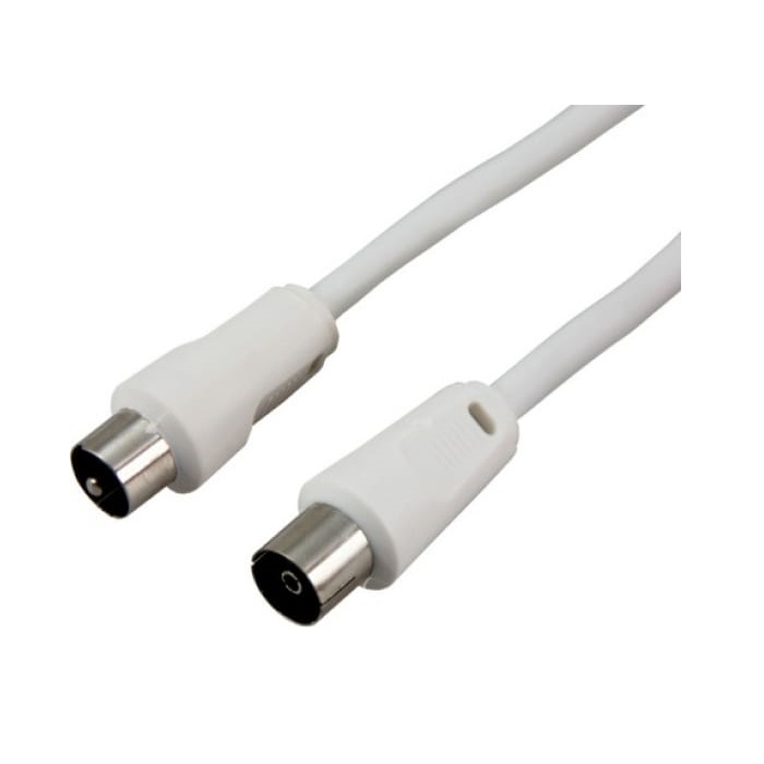 Шнур TV PLUG - TV JACK 5.0 м Белые GOLD REXANT 18-0005