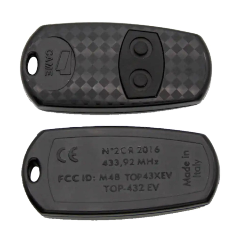 Пульт дистанционного управления Came TOP-432EV для ворот, шлагбаумов, черный