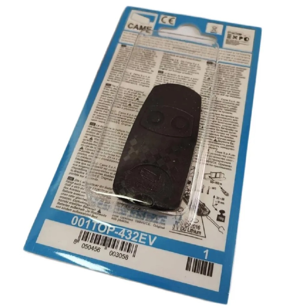 Пульт дистанционного управления Came TOP-432EV для ворот, шлагбаумов, черный