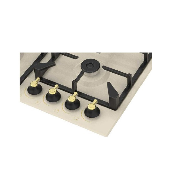 Газовая варочная поверхность Willmark WGH-4601BR бежевая ретро