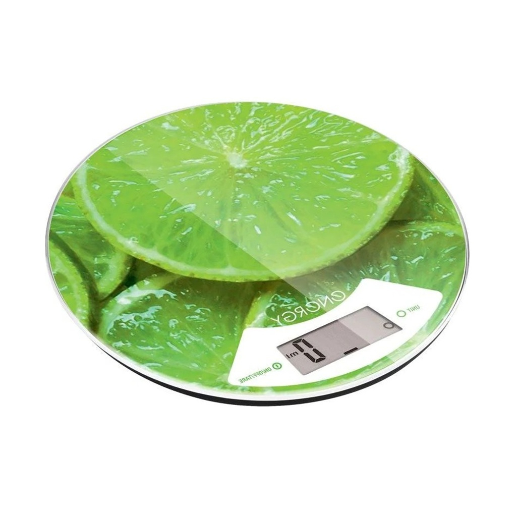 Весы кухонные Energy EN-423 Лайм электронные, круглые, 25х210 мм, зеленые, до 5 кг