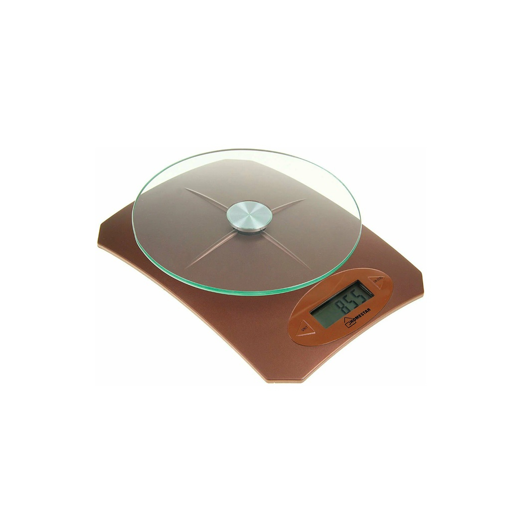 Весы кухонные Homestar HS-3002  электронные , стекло, пластик, 16х22 см, до 5 кг