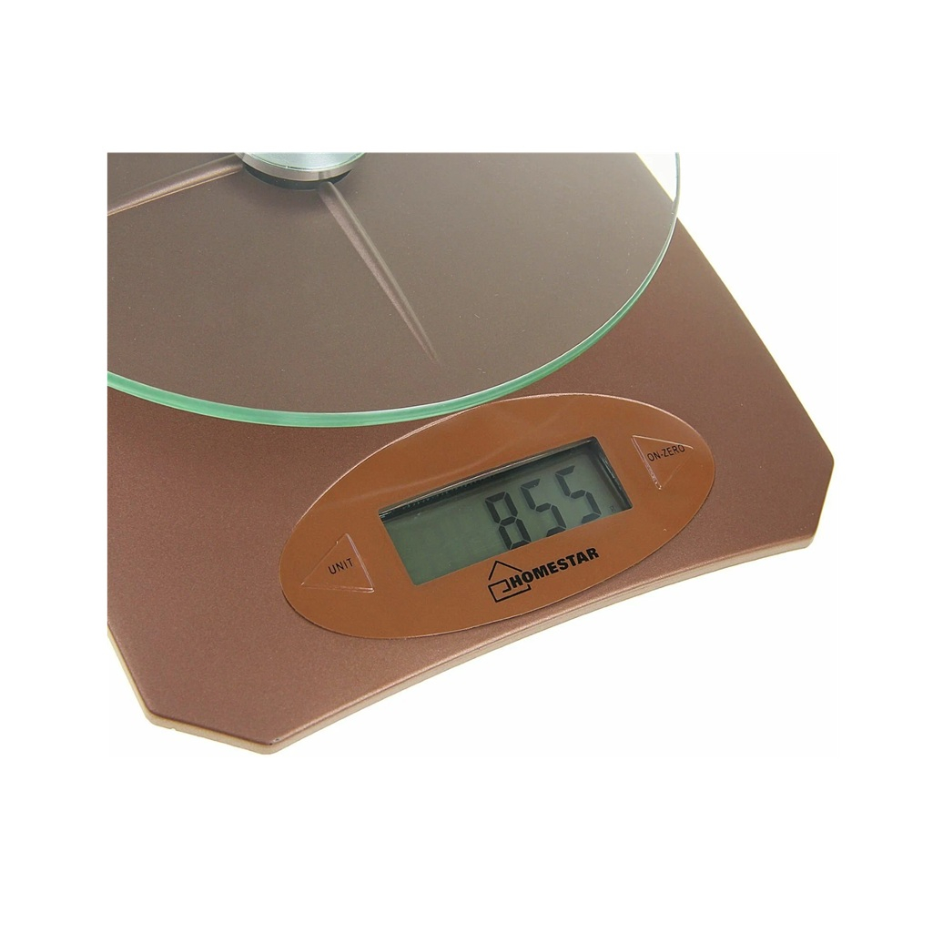Весы кухонные Homestar HS-3002  электронные , стекло, пластик, 16х22 см, до 5 кг