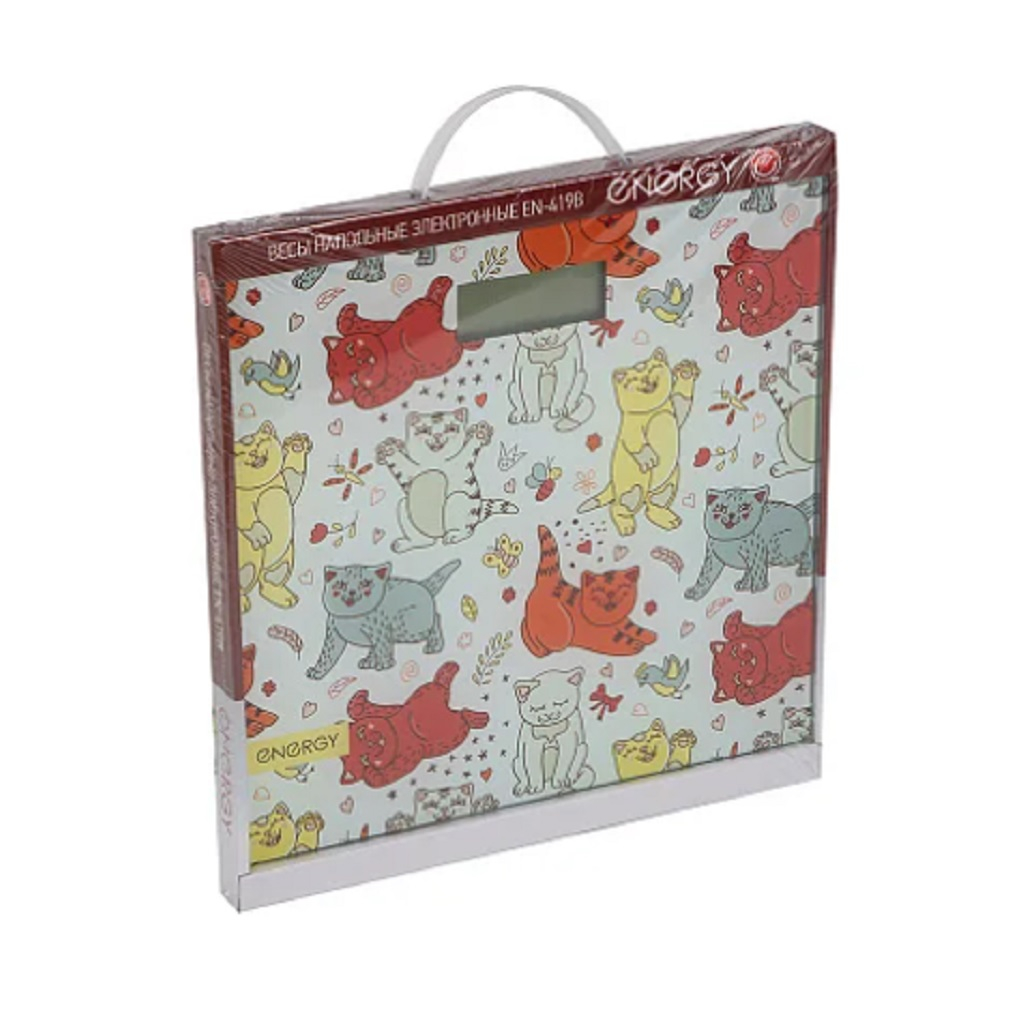 Весы напольные Energy EN-419В электронные, стекло, 30х30 см, до 180 кг