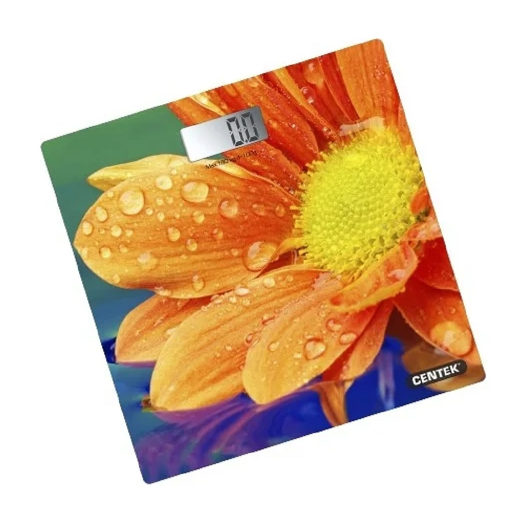 Весы напольные Centek CT-2420 Гербера электронные, стекло, 28х45 см, до 180 кг