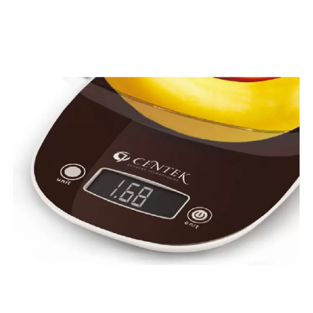 Весы кухонные Centek CT-2456 электронные с чашей до 7 кг, черные