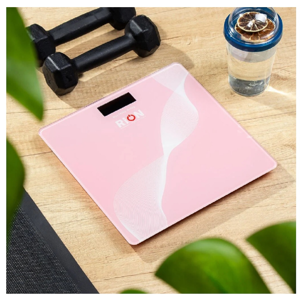 Весы напольные Rion, Спорт BB-501 электронные, стекло, LCD-дисплей, до 180 кг