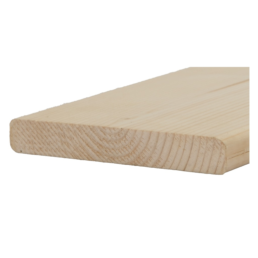 Террасная доска, сорт АВ, Ель 36х96х6000 мм, в упаковке 4 штуки, массив дерева
