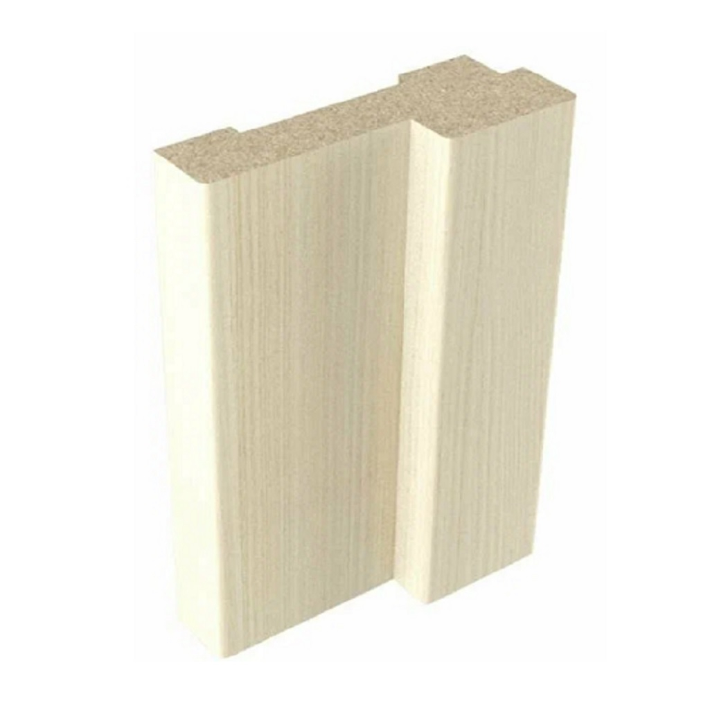 Коробка дверная ПВХ белёный дуб 75х35 мм х 2.07 м, структурированная фактура