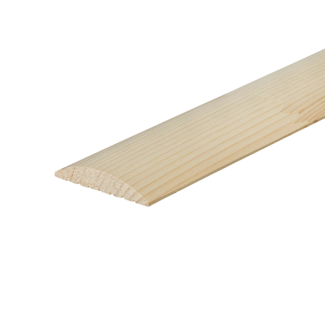 Наличник гладкий полукруглый, Хвойные породы, 20х70х2200 мм, деревянный, для двери