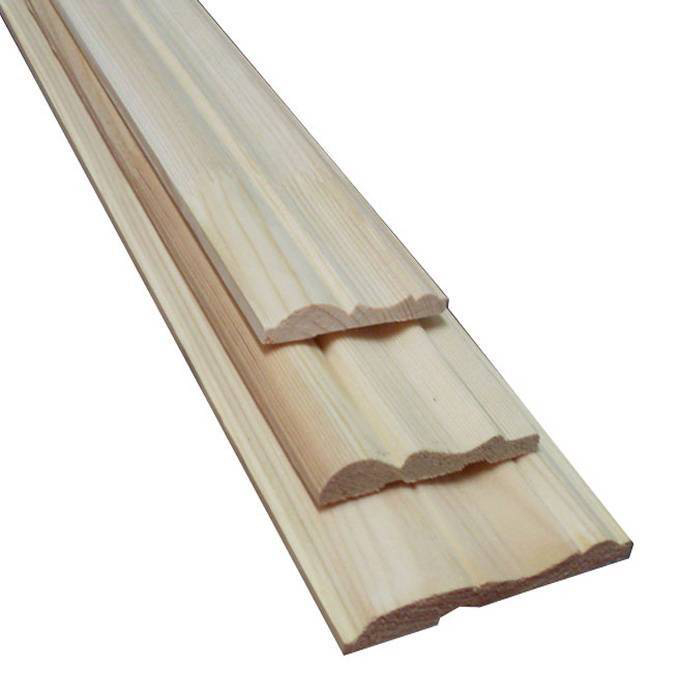 Наличник фигурный, Хвойные породы, 10х120х3000 мм, деревянный, для двери