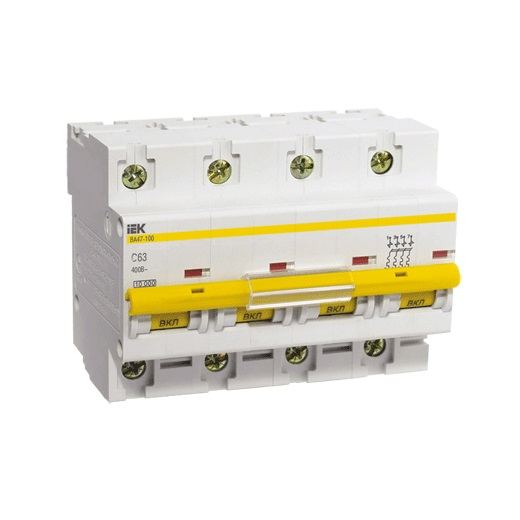 Выключатель автоматический IEK 4Р С40А ВА47-29 4,5кА