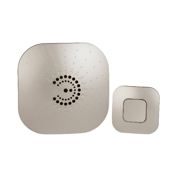 Звонок беспроводной ЭРА Bionic Champagne серебристый 6 мелодий