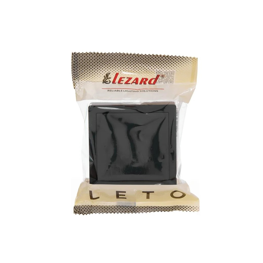 Кнопка звонка Lezard Leto 752-4200-103 накладная, черный бархат