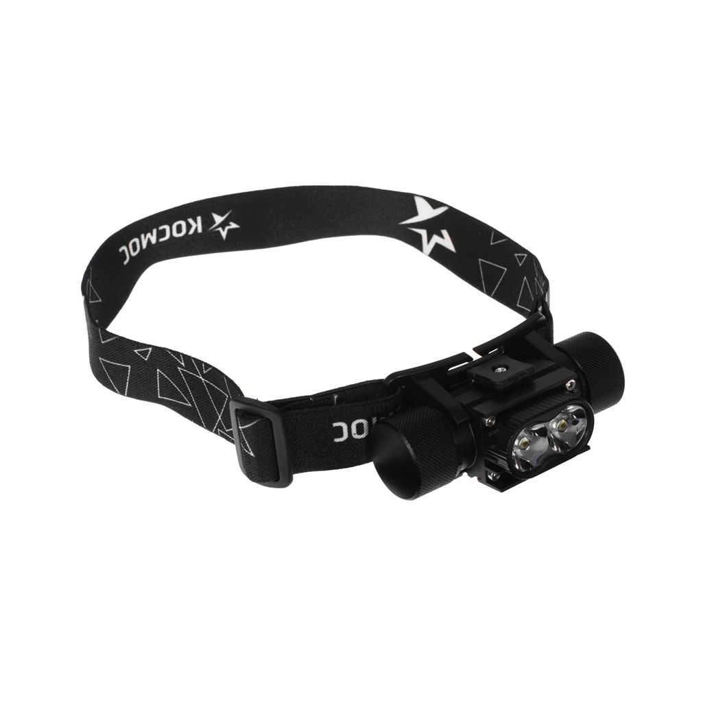 Фонарь налобный Космос KOS501Lit аккумуляторный, 10 Вт, черный