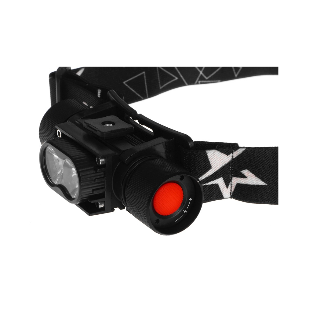 Фонарь налобный Космос KOS501Lit аккумуляторный, 10 Вт, черный