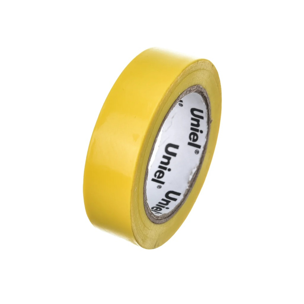Лента изоляционная Uniel UIT-135P, сопротивление до 6000 В, гибкая, желтый, 10 м