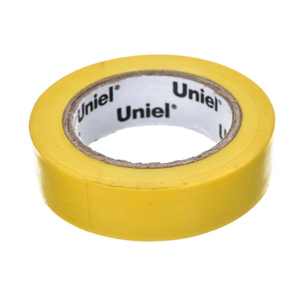 Лента изоляционная Uniel UIT-135P, сопротивление до 6000 В, гибкая, желтый, 10 м