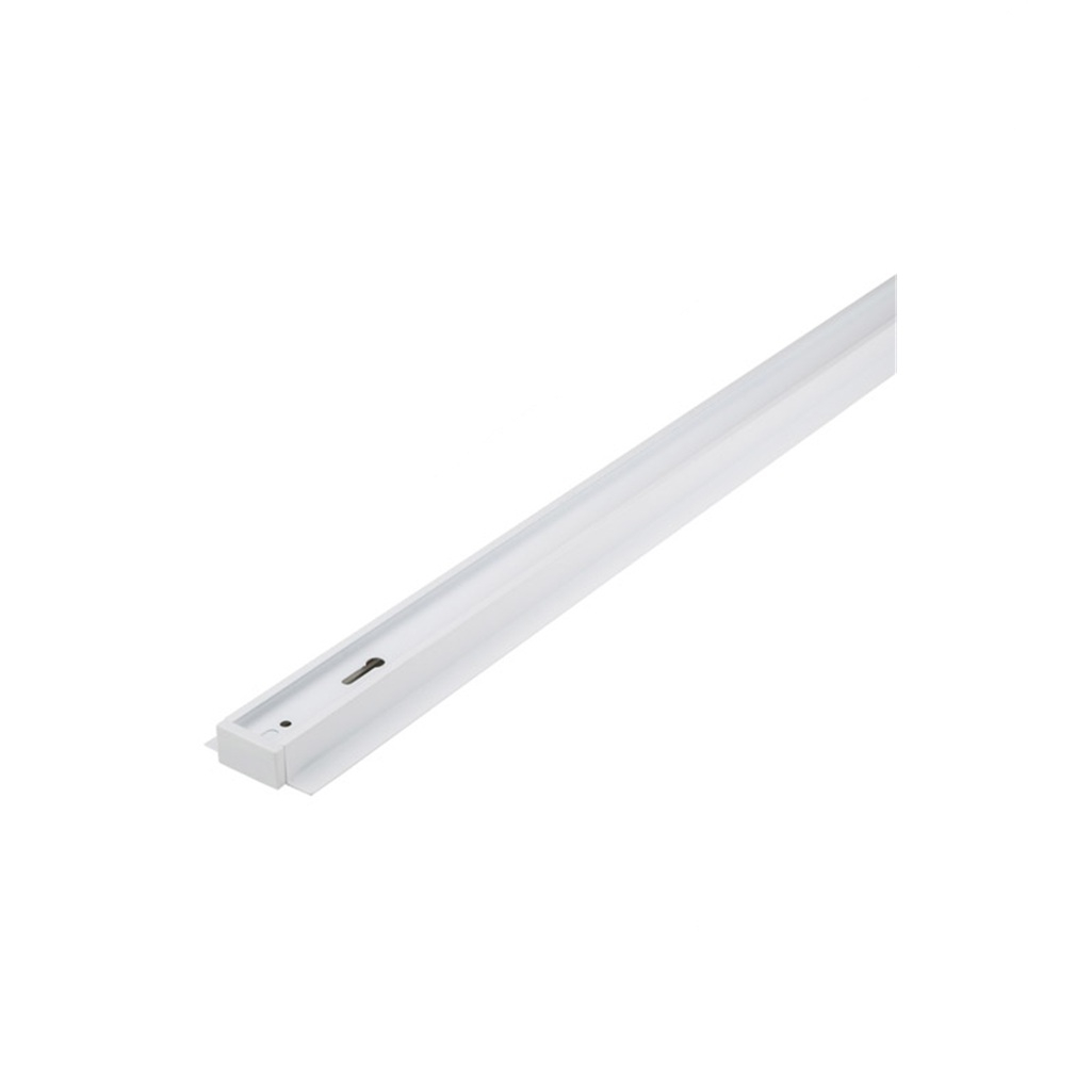 Шинопровод встраиваемый Volpe UBX-Q123 RS2 с заглушкой и вводом питания, алюминий, белый, 1 м