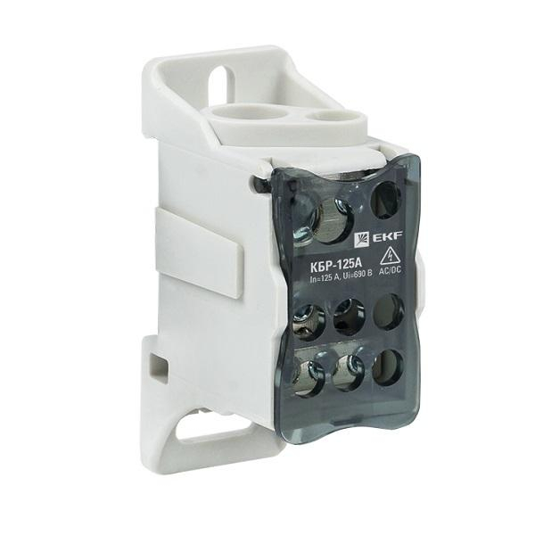 Блок распределительный EKF КБР 125 А на DIN-рейку
