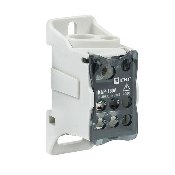 Блок распределительный EKF КБР 160 А на DIN-рейку