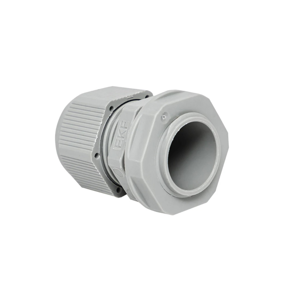 Сальник IEK PG13.5 IP54, для кабеля диаметром 7-11 мм, пластиковый, серый, YSA20-12-13-54-K41