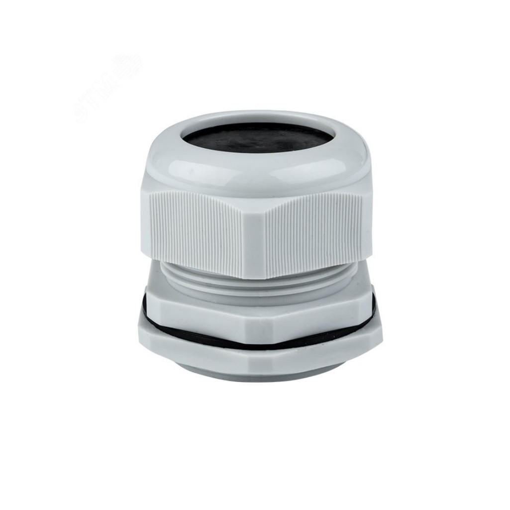 Сальник EKF PG25 IP54, для кабеля диаметром 16-21 мм, пластиковый, серый, plc-pg-25