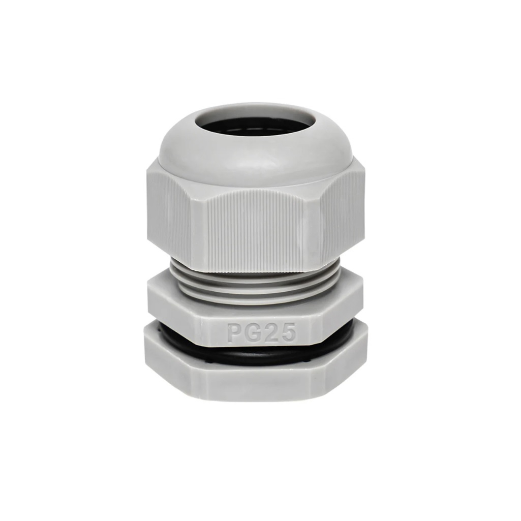 Сальник EKF PG25 IP54, для кабеля диаметром 16-21 мм, пластиковый, серый, plc-pg-25