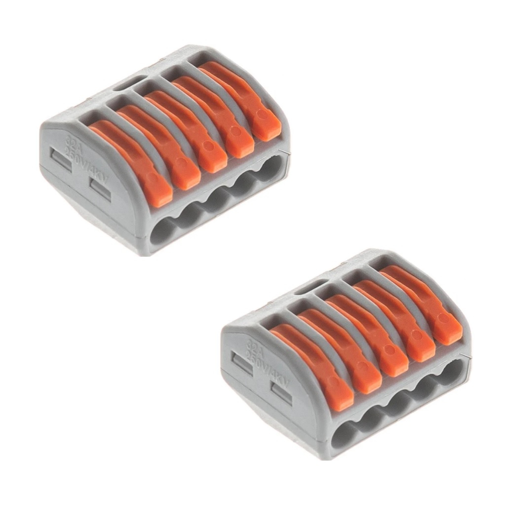 Клемма строительно-монтажная Stekker LD222-415, 5-проводная, 32398