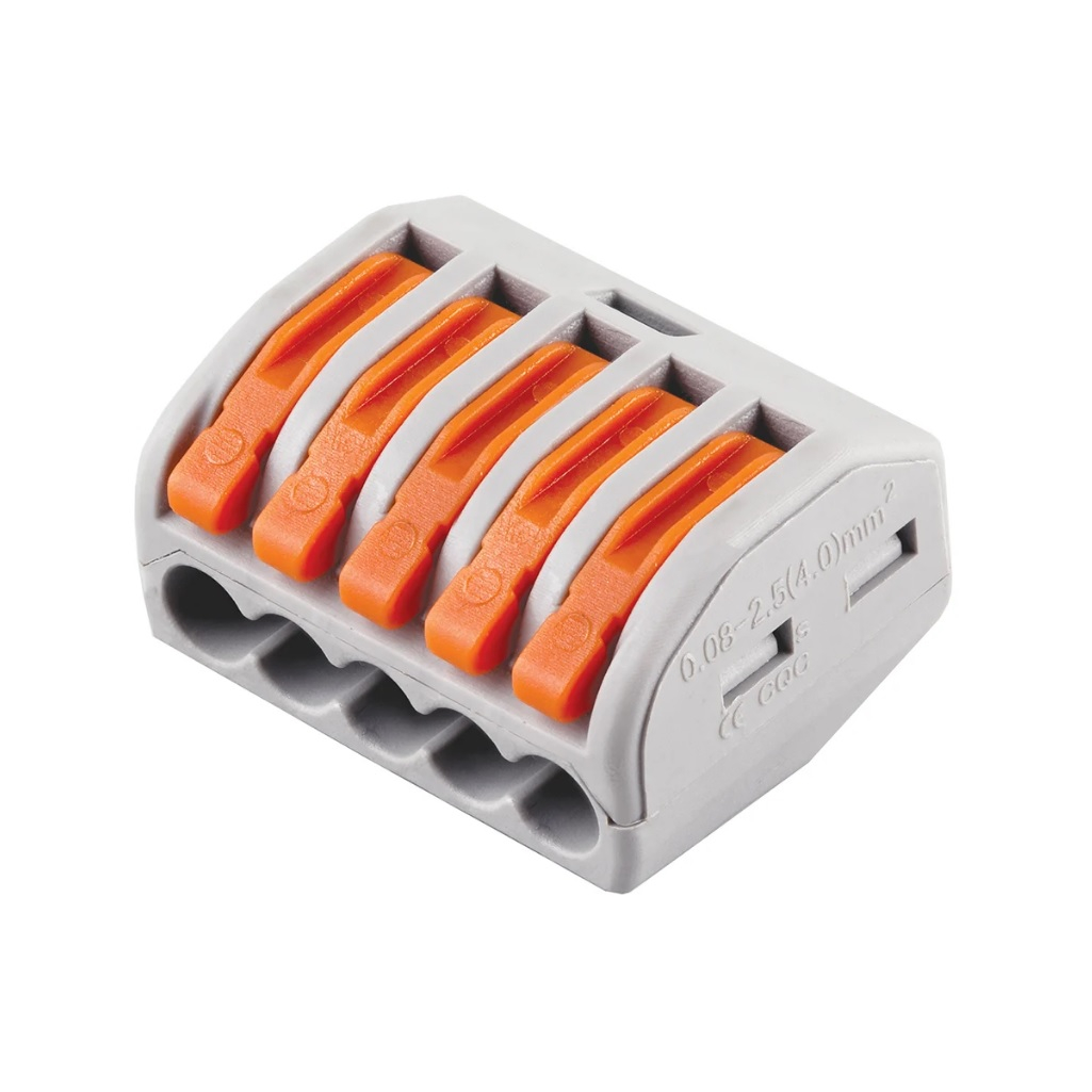 Клемма строительно-монтажная Stekker LD222-415, 5-проводная, 32398