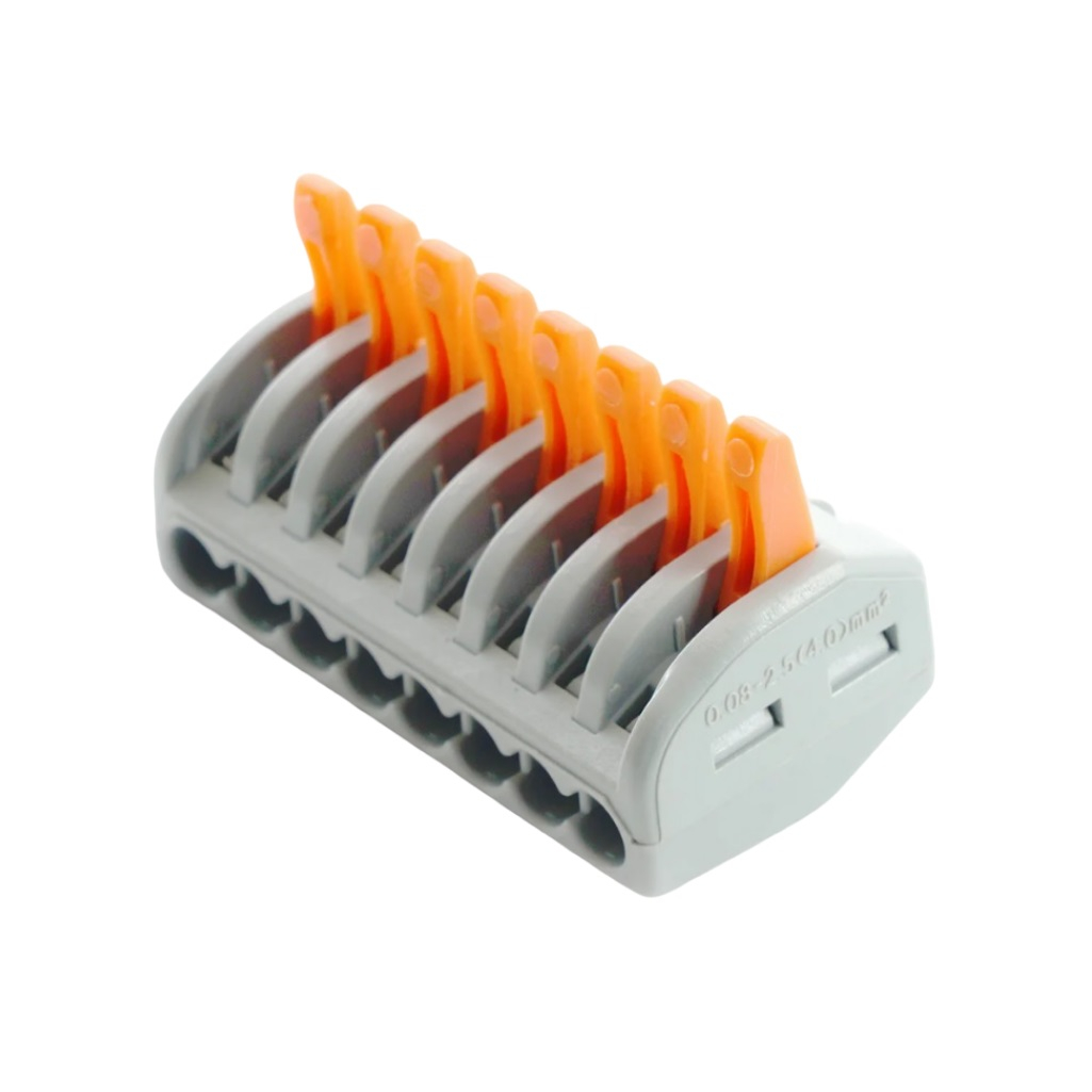 Клемма строительно-монтажная Stekker LD222-418, 8-проводная, 32399