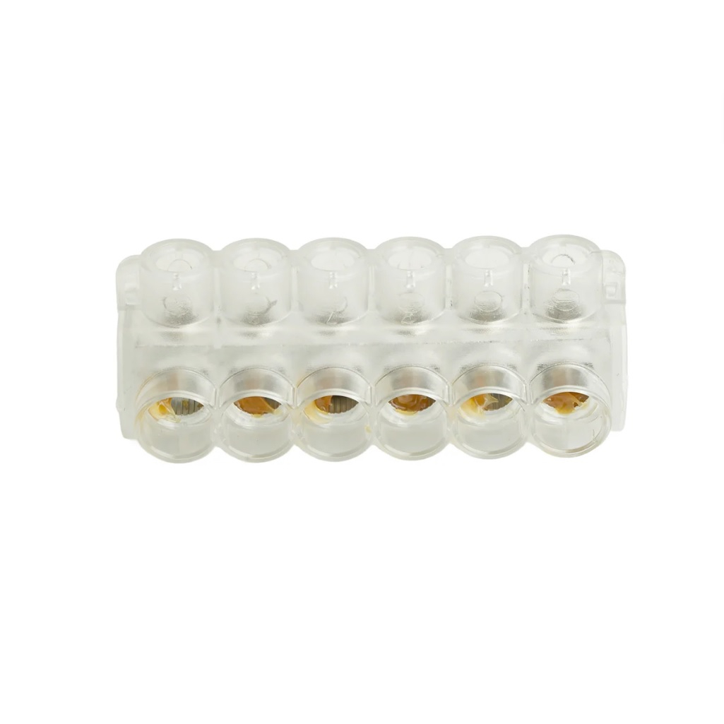 Клемма монтажная 6-ти контактная Stekker LD610-6, KE10.3, Al10-35/Cu1.5-25, 50214