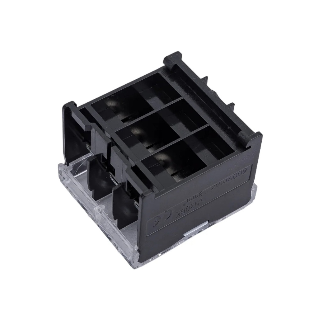 Колодка клеммная EKF BZD-10003 до 10 кв.мм, 50 А, полиамид, черная