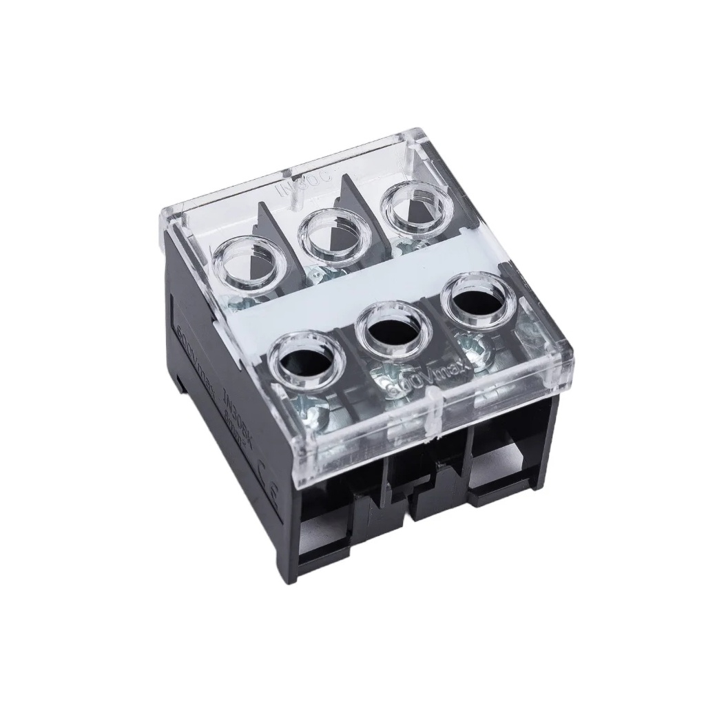 Колодка клеммная EKF BZD-10003 до 10 кв.мм, 50 А, полиамид, черная